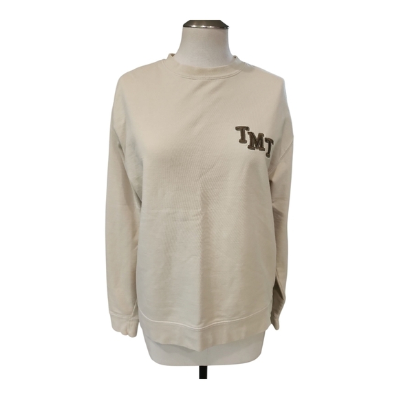 Independent Trading Company Sweaters - TMJ Beige Crewneck Sweatshirt Size Small
